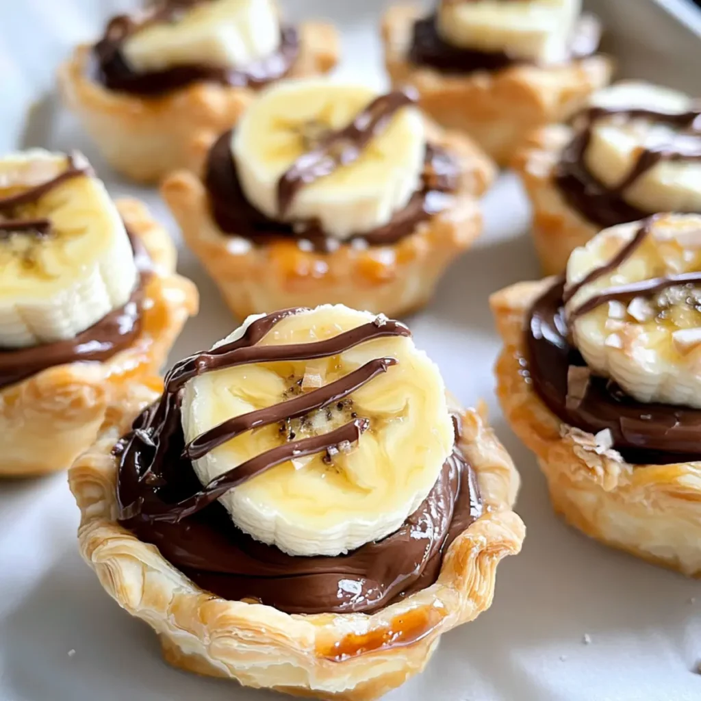 Banana Nutella Puff Pastry Cups