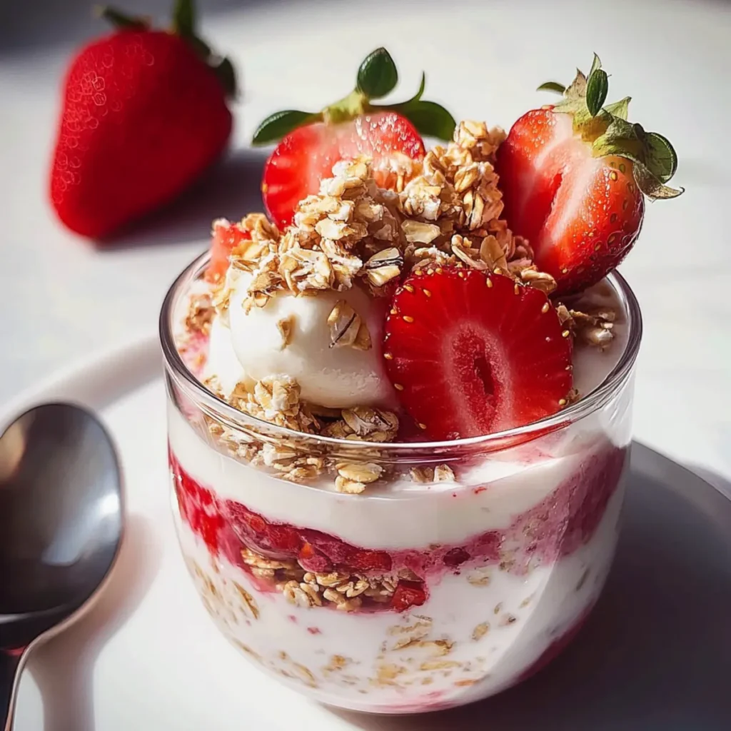 Strawberry Cheesecake Overnight Oats