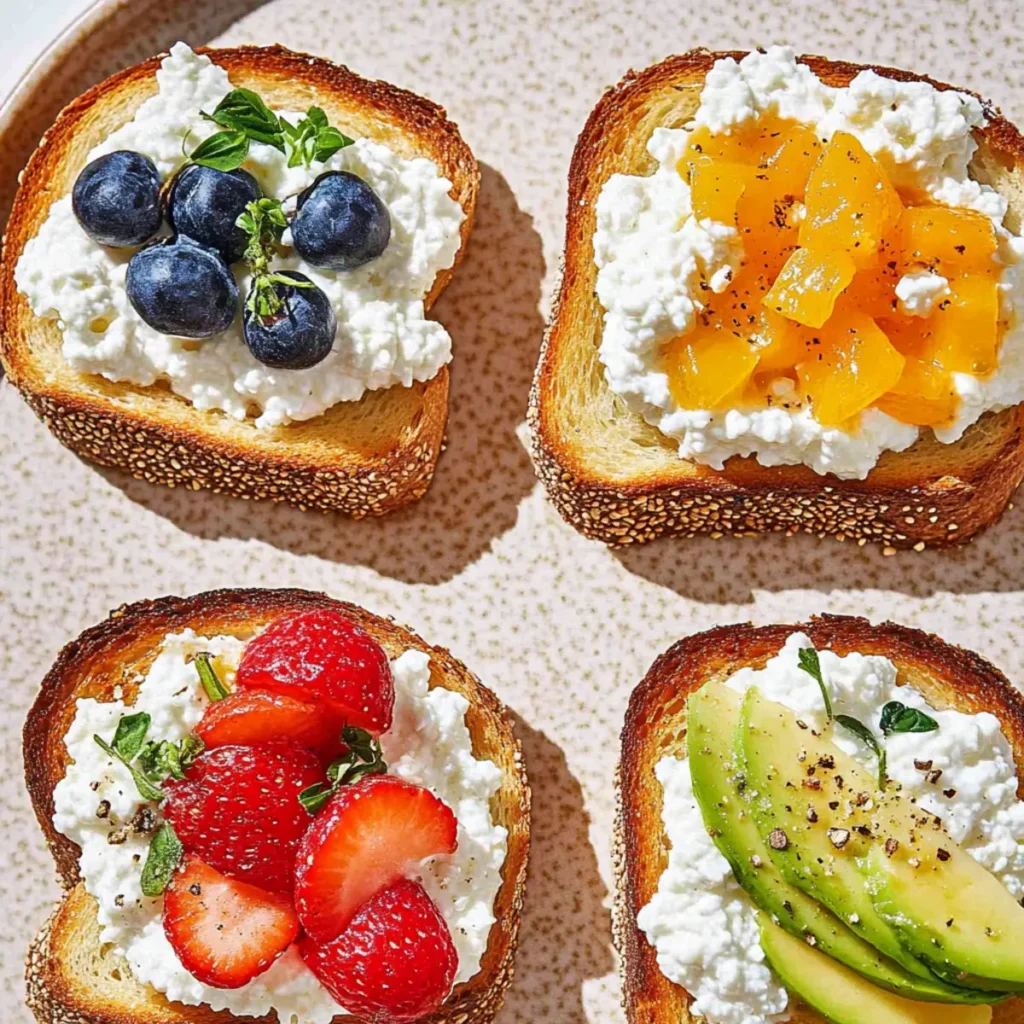 Quick Cottage Cheese Toast