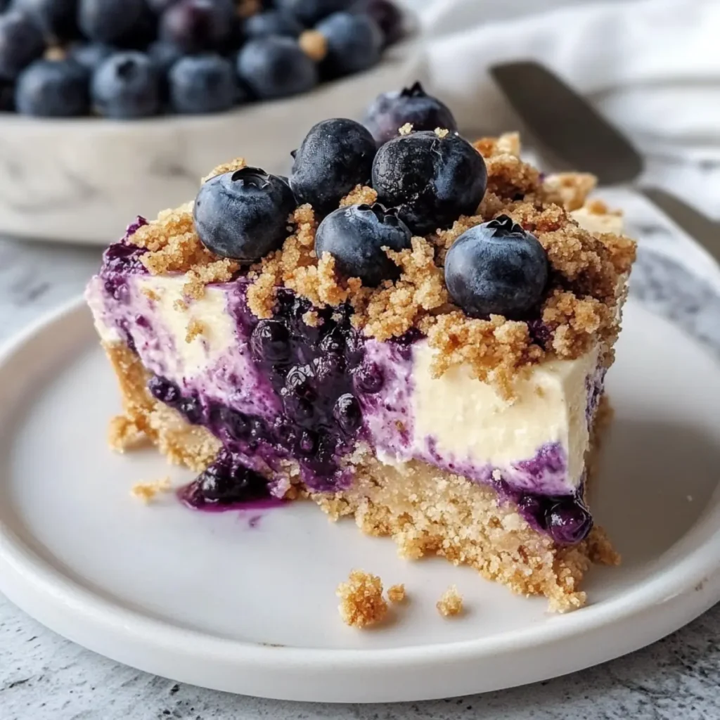 Blueberry Crumble Cheesecake