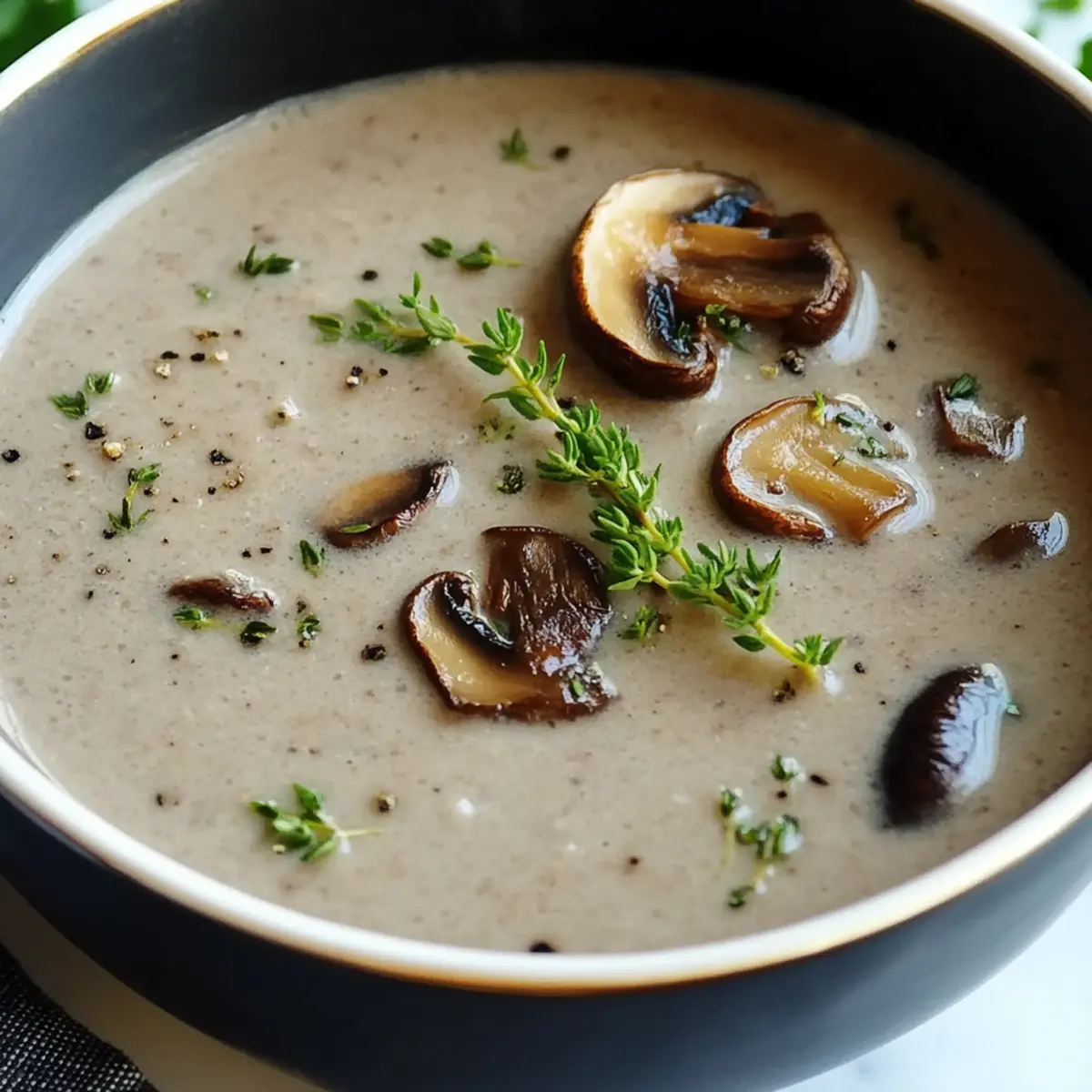 Cream of Wild Mushroom Soup