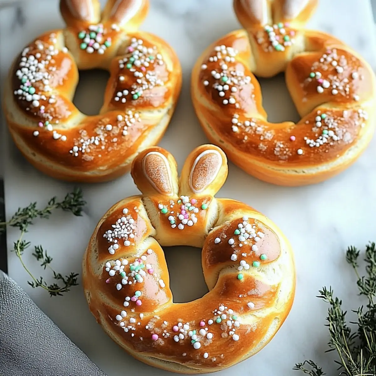 Easter Bunny Soft Pretzels