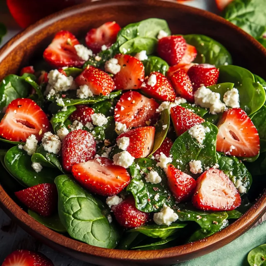 The Best Strawberry Spinach Salad EVER