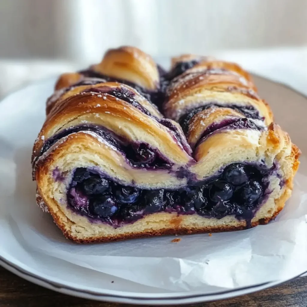 Blueberry Cream Cheese Babka