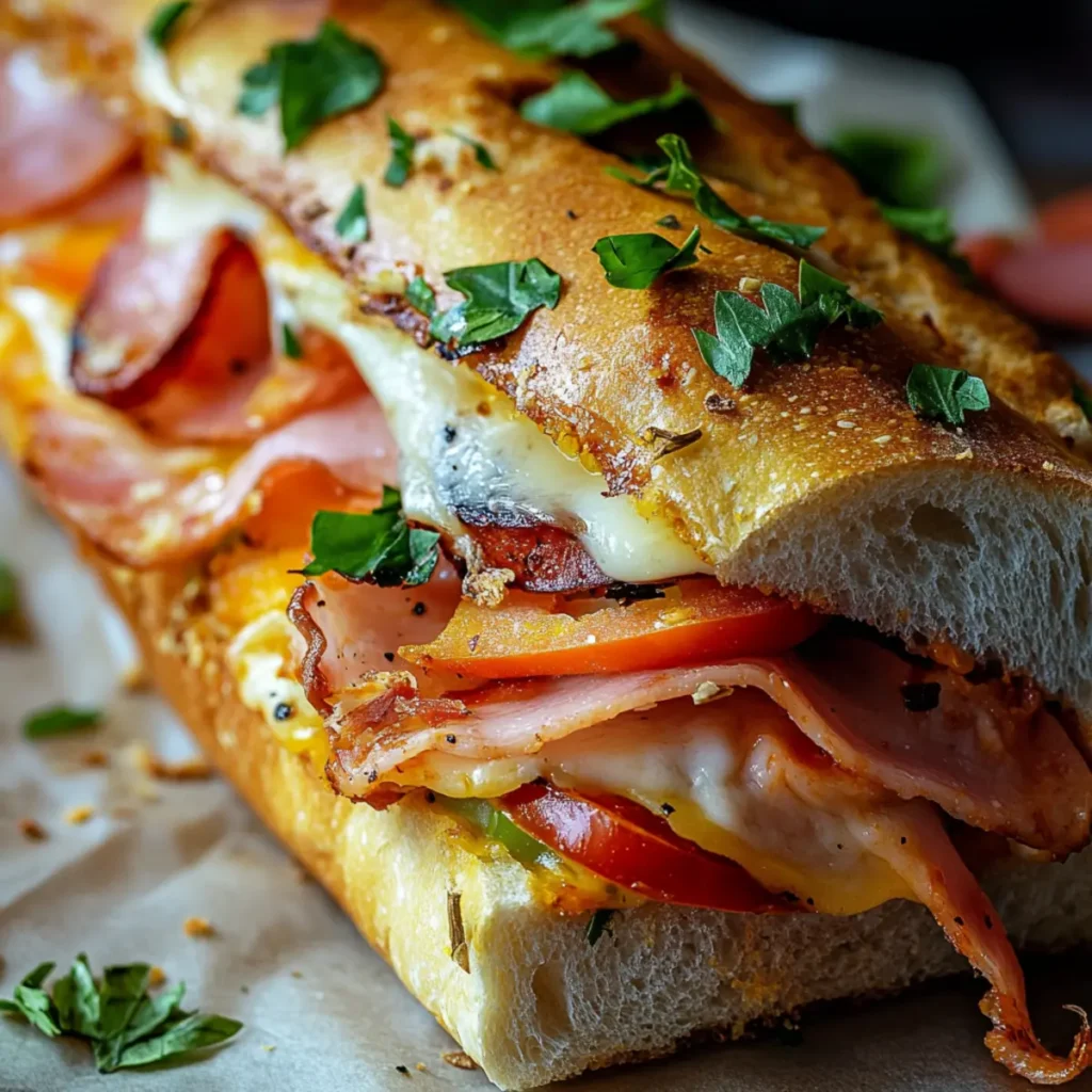 Baked Italian Sub Sandwiches